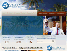 Tablet Screenshot of orthopedicsurgeonsouthflorida.com